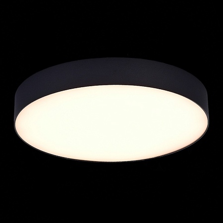 Светильник потолочный Черный LED 1*48W 3000K 4 320Lm Ra>85 120° IP20 D400xH55 185-265V ST606.432.48 - фото