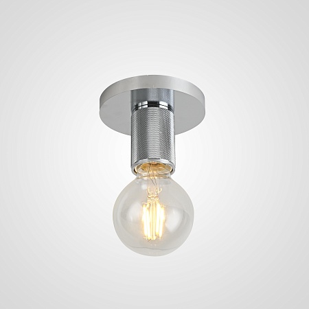Потолочный Светильник Rh Utilitaire Socket Flushmount Silver Imperiumloft 123678-22 - фото