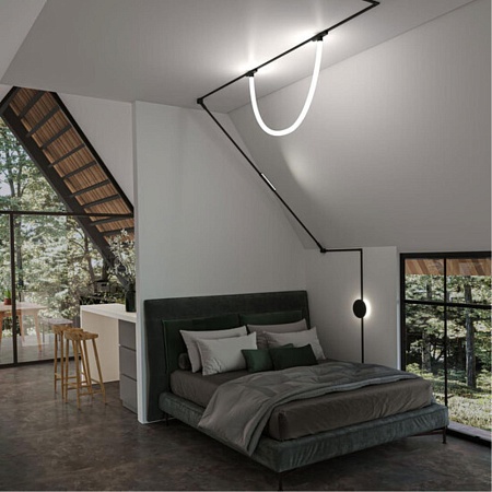 Магнитный трековый светильник Arte Lamp RAPID A6163PL-1BK - фото