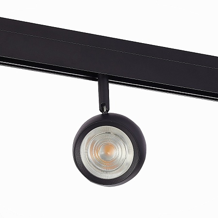 Магнитный трековый светильник Черный LED 1*10W 3000K 470Lm Ra>80 36° IP20 L120xW50xH176 ST355.436.10 - фото