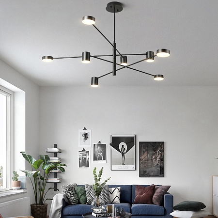 Люстра Motvikt Black 6 Imperiumloft 189814-26 - фото