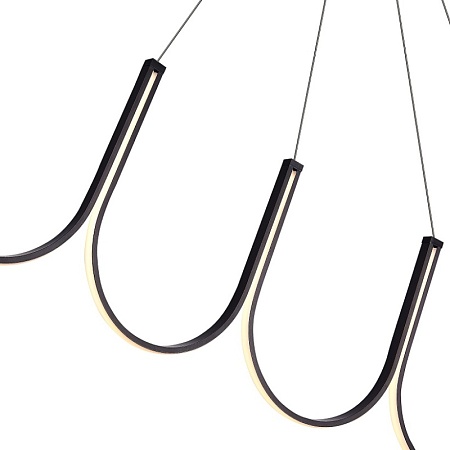 Светильник подвесной ST-Luce Черный LED 1*68W 3000K SL6202.413.01 - фото