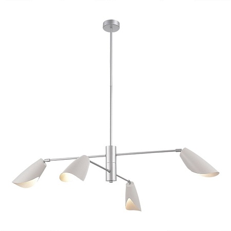 Светильник подвесной Серебристый/Белый E14 4*60W SLE1254-103-04 - фото