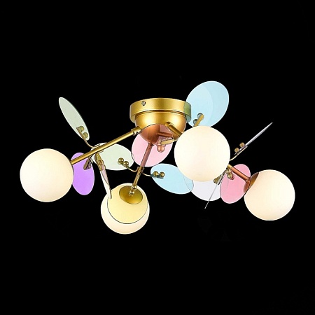 Светильник потолочный Золотистый/Разноцветный G9 LED 4*5W SLE2502-202-04 - фото