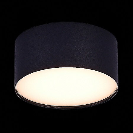 Светильник потолочный Черный LED 1*12W 3000K 1 080Lm Ra>85 120° IP20 D120xH55 185-265V ST606.432.12 - фото