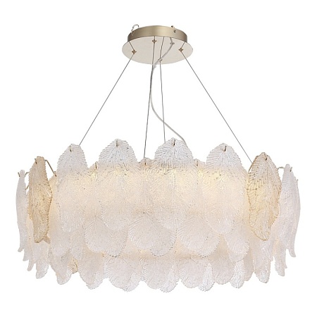 Светильник подвесной ST-Luce золото/прозрачный, янтарный LED 1*56W 3000K SL6135.223.01 - фото