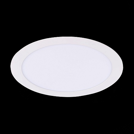 Св-к встр. Белый LED 1*18W 4000K 1 350Lm Ra80 110° IP20 D225xH8 90-265V ST209.548.18 - фото