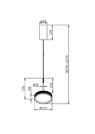 Подвесной светильник Maytoni El MOD041PL-L15TR3K - фото