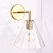 Бра Rh Utilitaire Funnel Shade Single Sconce Brass Imperiumloft 123270-22 - фото
