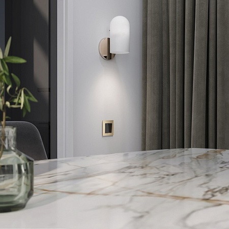 Выключатель двухклавишный проходной (черный акрил) W1122048 - фото