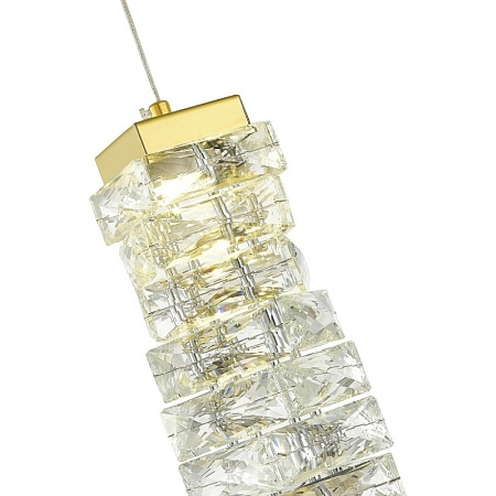 Подвес ST-Luce Золотистый/Прозрачный LED 1*8W SL6010.203.08 - фото