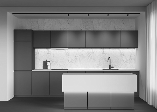 Трековая система Technical встраиваемая низковольтная (48 Вольт) чёрная 150x150 TS-S-150-TR176-1-5WTW-M-B