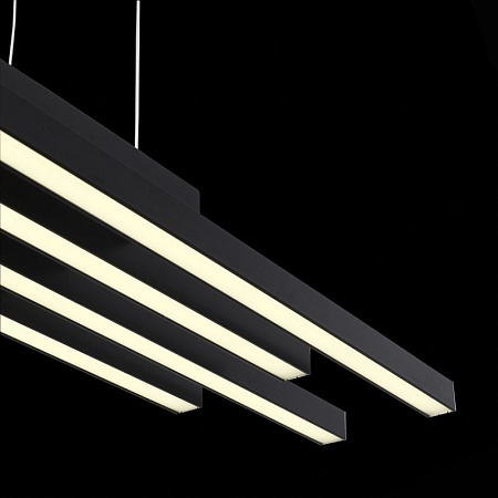 Люстра подвесная ST-Luce Черный/Белый,Черный LED 1*38W 3000K/4000K/6000K SL933.403.04 - фото