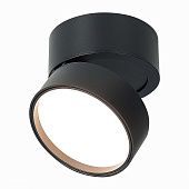 Светильник потолочный поворотный Черный LED 1*14W 3000K 1 100Lm Ra&gt;90 120° IP20 D105xH8 ST651.432.14