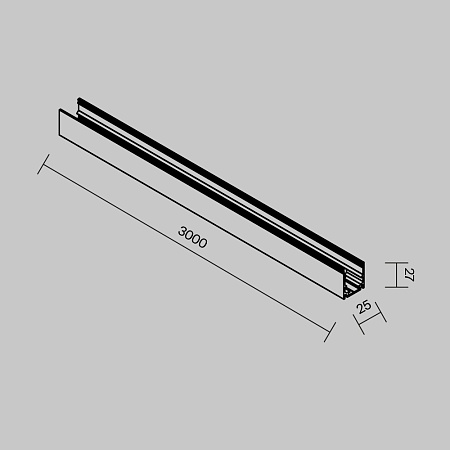 Профиль Outdoor O-TR002OH-P-B3M - фото