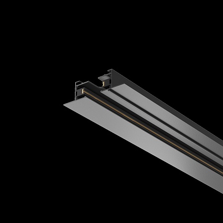 Трековая система Technical встраиваемая однофазная (220 Вольт) чёрная 300x300 TS-S-300-TR022-1-GU10-B