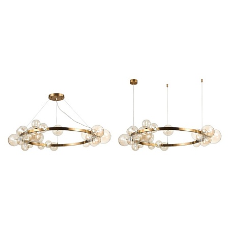 Светильник подвесной ST-Luce Бронза/Коньячный G4 24*5W SL1165.303.24 - фото