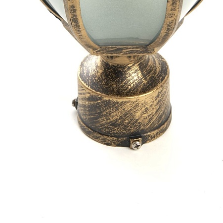 Светильник садово-парковый Feron PL4045 шестигранный на столб 60W 230V E27, черное золото - фото