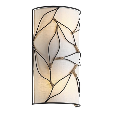 Светильник настенный ST-Luce Черный/Бежевый E27 2*60W SL6228.401.02 - фото