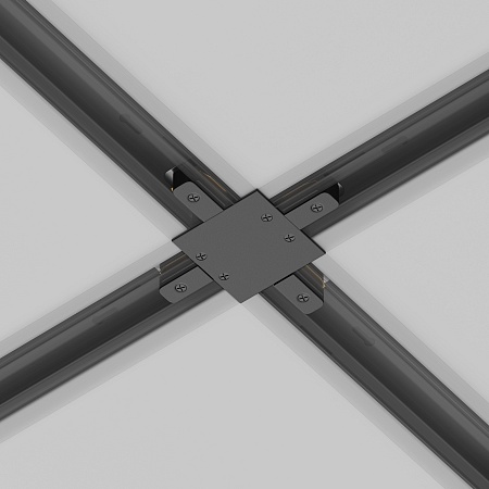 Коннектор Х-образный Unity встраиваемый черный - фото