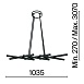 Подвесной светильник Maytoni Halo MOD244PL-L50BK - фото