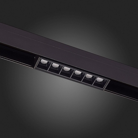 Магнитный трековый светильник Черный LED 1*6W 3000K 532Lm Ra>90 36° IP20 L115xW22xH44 4 ST361.436.06 - фото