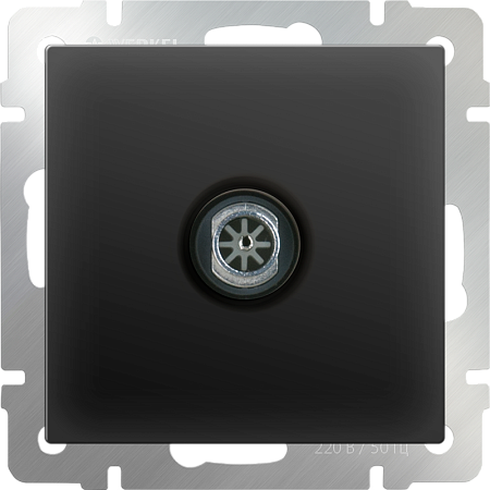 ТВ-розетка оконечная черный матовый WL08-TV - фото