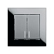 Выключатель 2-клавишный c индикатором STEKKER GLS10-7002-05, 250В, 10А, серия Катрин, черный - фото