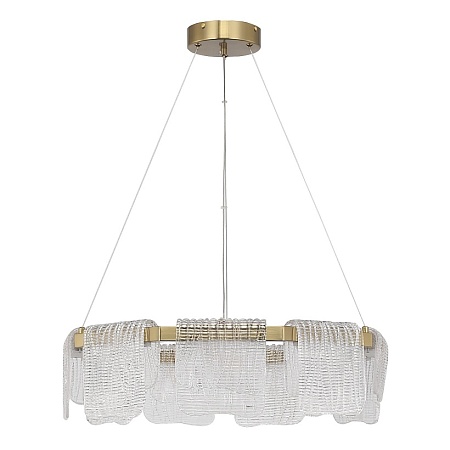 Светильник подвесной ST-Luce золотистый/прозрачный LED 1*54W 3000K SL6021.203.54 - фото