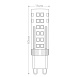 Лампа светодиодная Feron LB-433 G9 7W 175-265V 2700K - фото