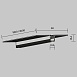 Шинопровод встраиваемый под гкл 9,5 мм 1 м levity Technical Busbar trunkings Levity TRX184-121B - фото