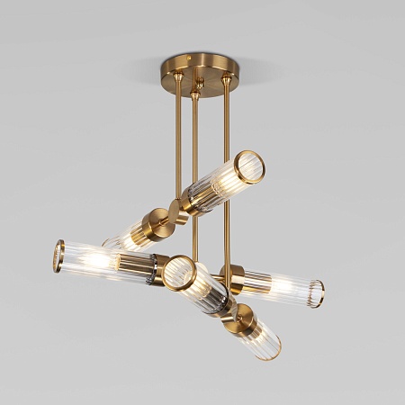 Потолочный светильник Eurosvet 60166/6 латунь - фото