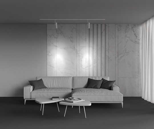 Трековая система Technical встраиваемая однофазная (220 Вольт) белая 200x200 TS-R-200-TR005-1-GU10-W