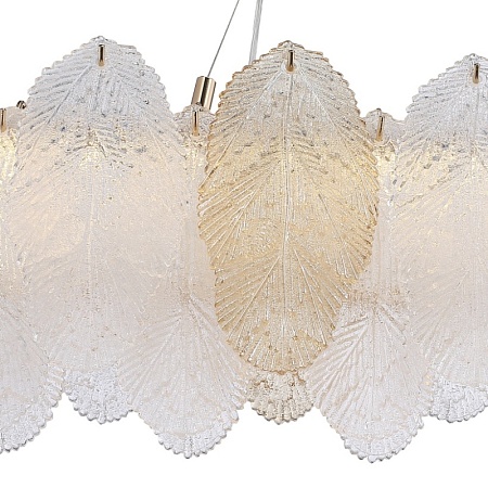 Светильник подвесной ST-Luce золото/прозрачный, янтарный LED 1*24W 3000K SL6135.233.01 - фото