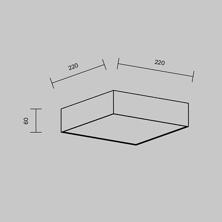 Потолочный светильник Technical Zon C032CL-24W4K-SQ-W - фото
