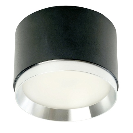 Светильник потолочный Feron Barrel DUET HL459 12W, 230V,GX53, черный + хром IP20 - фото