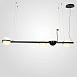 Реечный Подвесной Светильник Palma Wall Lamp 3 Шара + 1 Вазон Горизонтальная Imperiumloft 204173-22 - фото