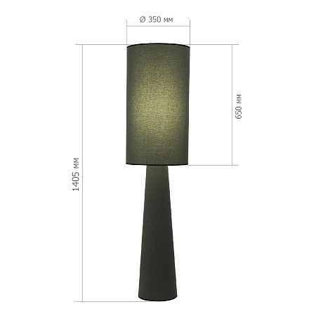 Светильник напольный ST-Luce Хаки/Хаки, Черный E27 1*40W SL1354.705.01 - фото