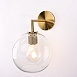 Бра Rh Utilitaire Globe Shade Single Sconce Brass Imperiumloft 123276-22 - фото