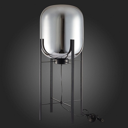 Торшер ST-Luce Черный/Дымчатый E27 1*40W SL1050.715.01 - фото