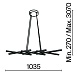 Подвесной светильник Maytoni Halo MOD244PL-L50BK - фото