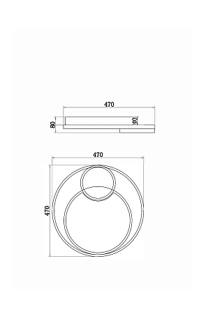 Потолочный светильник Freya FR10028CL-L80B - фото
