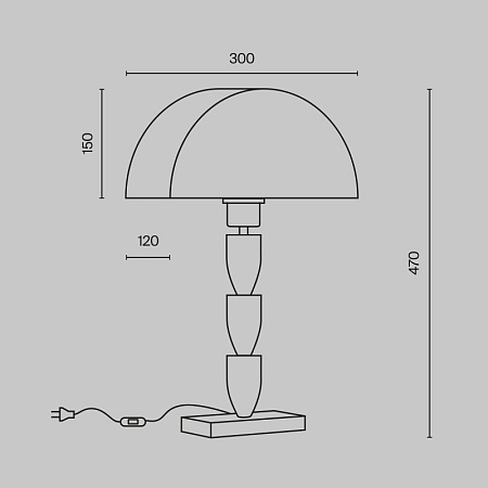 Настольный светильник Maytoni Prima Z034TL-01BZ - фото