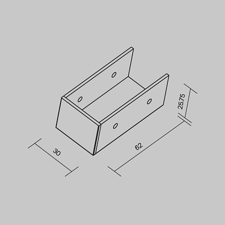 Заглушка к накладному профилю Elasity IP - фото