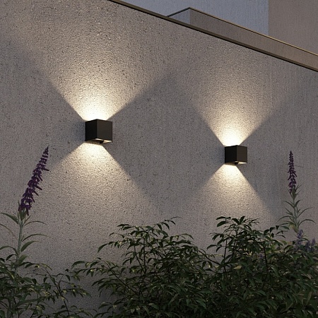 Светильник уличный настенный ST-Luce кортен/кортен LED 1*10W 2700K SL9513.601.01 - фото