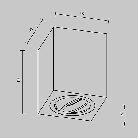 Потолочный светильник Technical C017CL-01B - фото