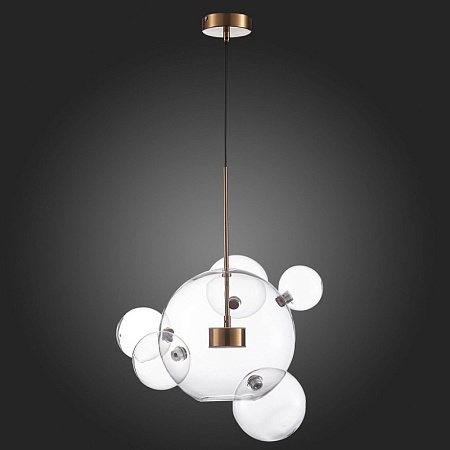 Светильник подвесной ST-Luce Латунь/Прозрачный LED 1*14W 3000K SL1133.213.01 - фото