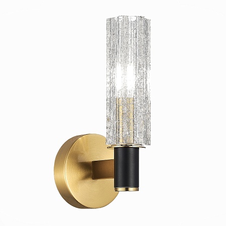 Бра ST-Luce Латунь/Кракелированное стекло E14 1*40W SL1238.301.01 - фото