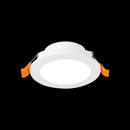 Св-к встр. Белый LED 1*6W 3000K 480Lm Ra80 110° IP20 D90xH30 220-240V ST210.538.06 - фото