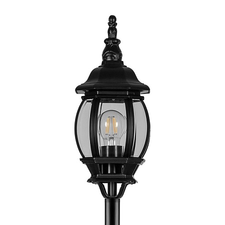 Светильник садово-парковый Feron 8111/PL8111 столб 100W E27 230V, черное золото - фото